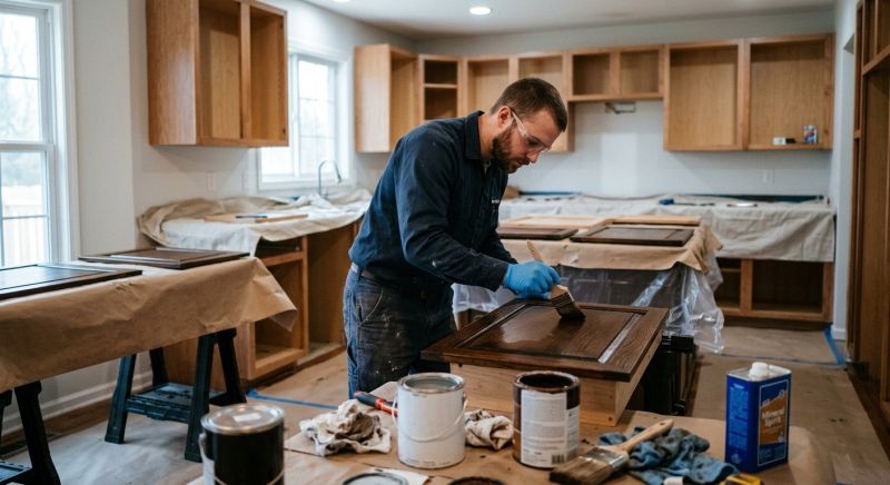 Built In Cabinetry Staining in Indianapolis, IN
